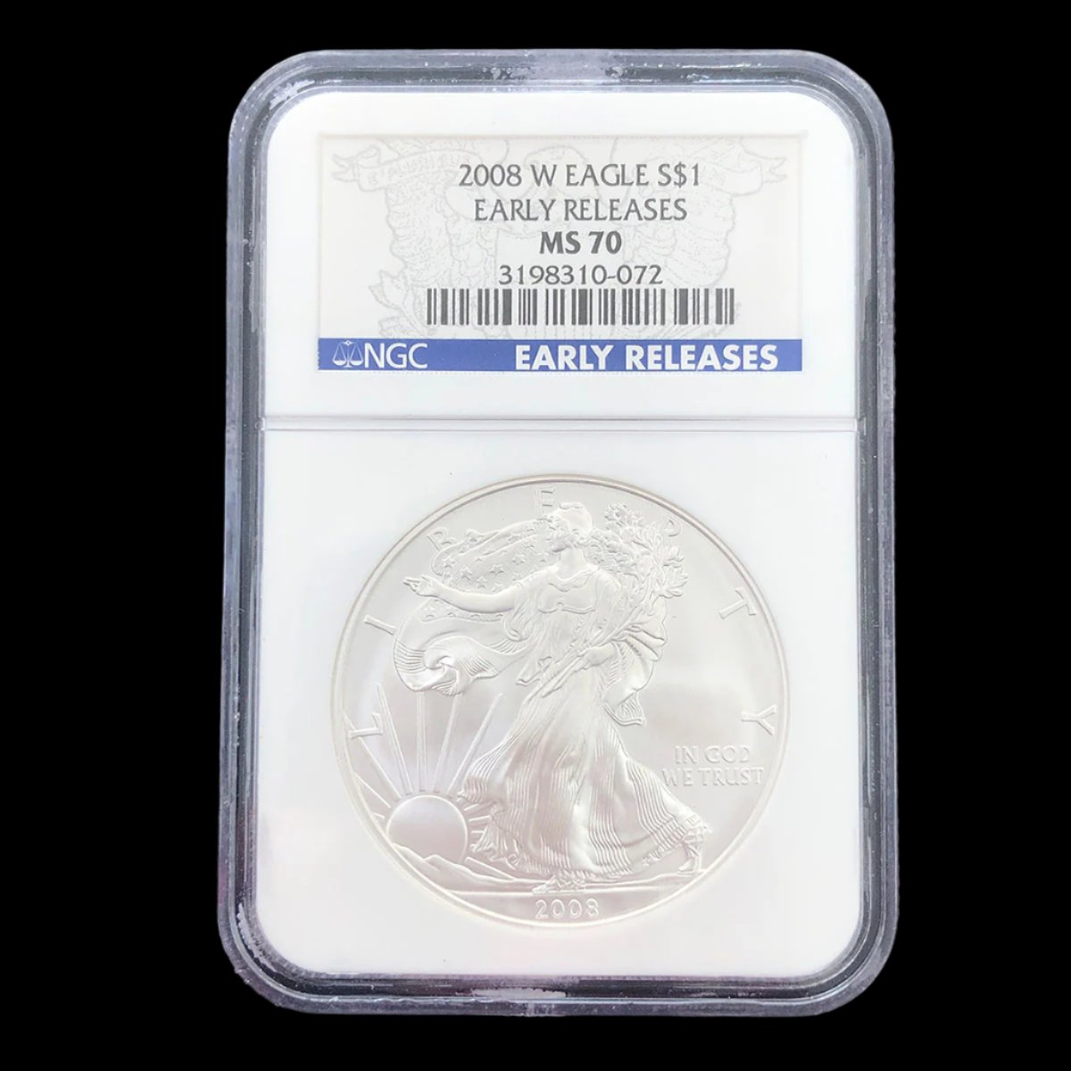 2008 W 1 oz American Silver Eagle NGC MS70 Early Release