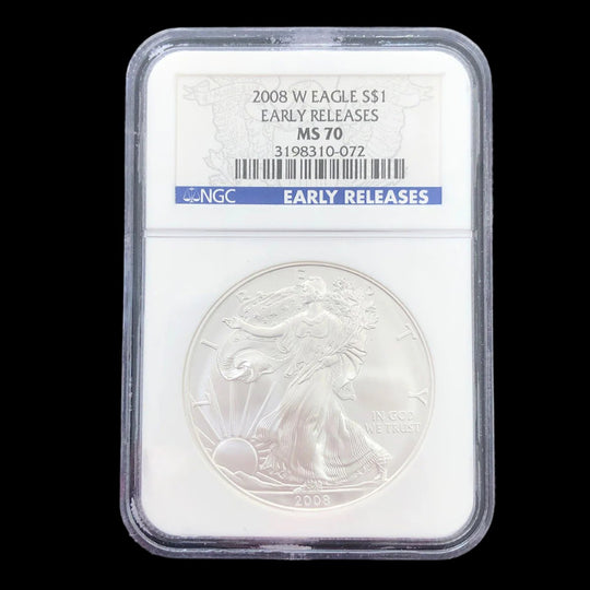 2008 W 1 oz American Silver Eagle NGC MS70 Early Release