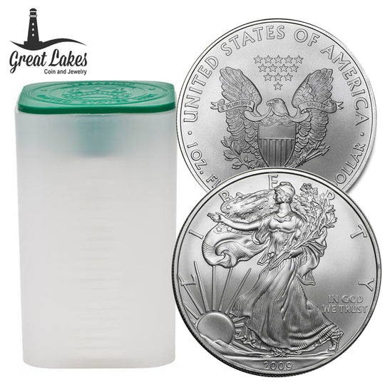 2009 1 oz American Silver Eagle (Tube of 20)