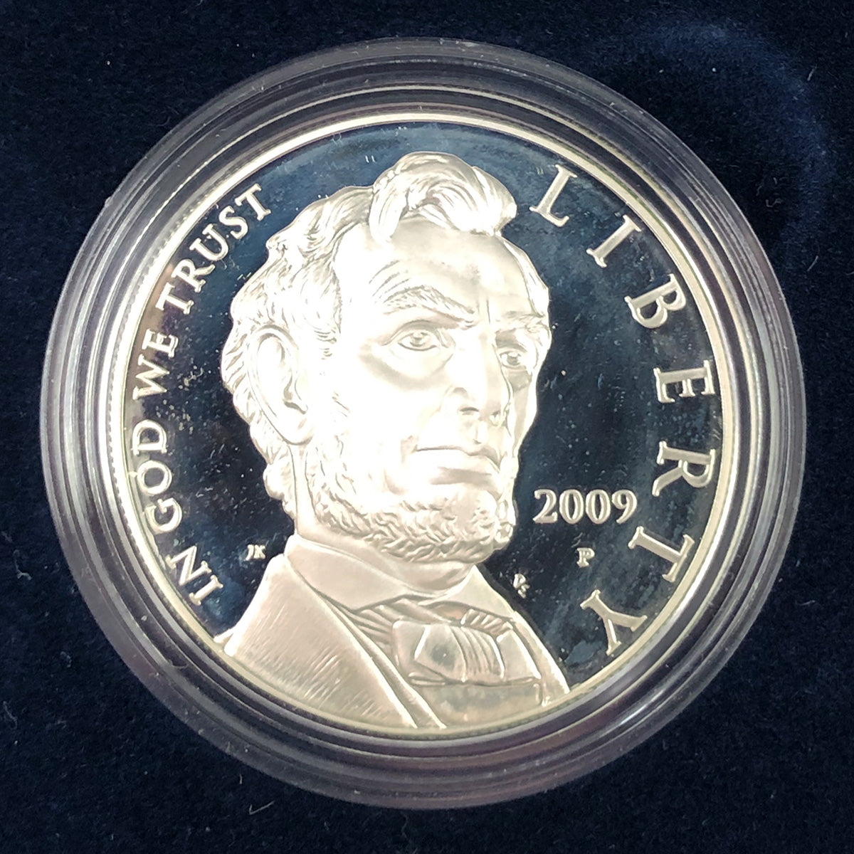 2009-P Abraham Lincoln Commemorative Proof Silver Dollar (With Box &amp; COA)