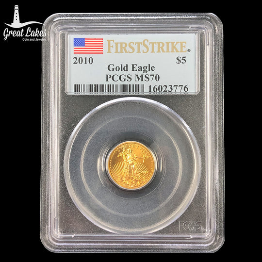 2010 1/10 oz American Gold Eagle PCGS MS70 FS