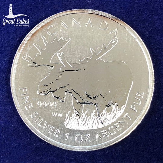 2012 Canadian 1 oz Silver Moose (Secondary Market)