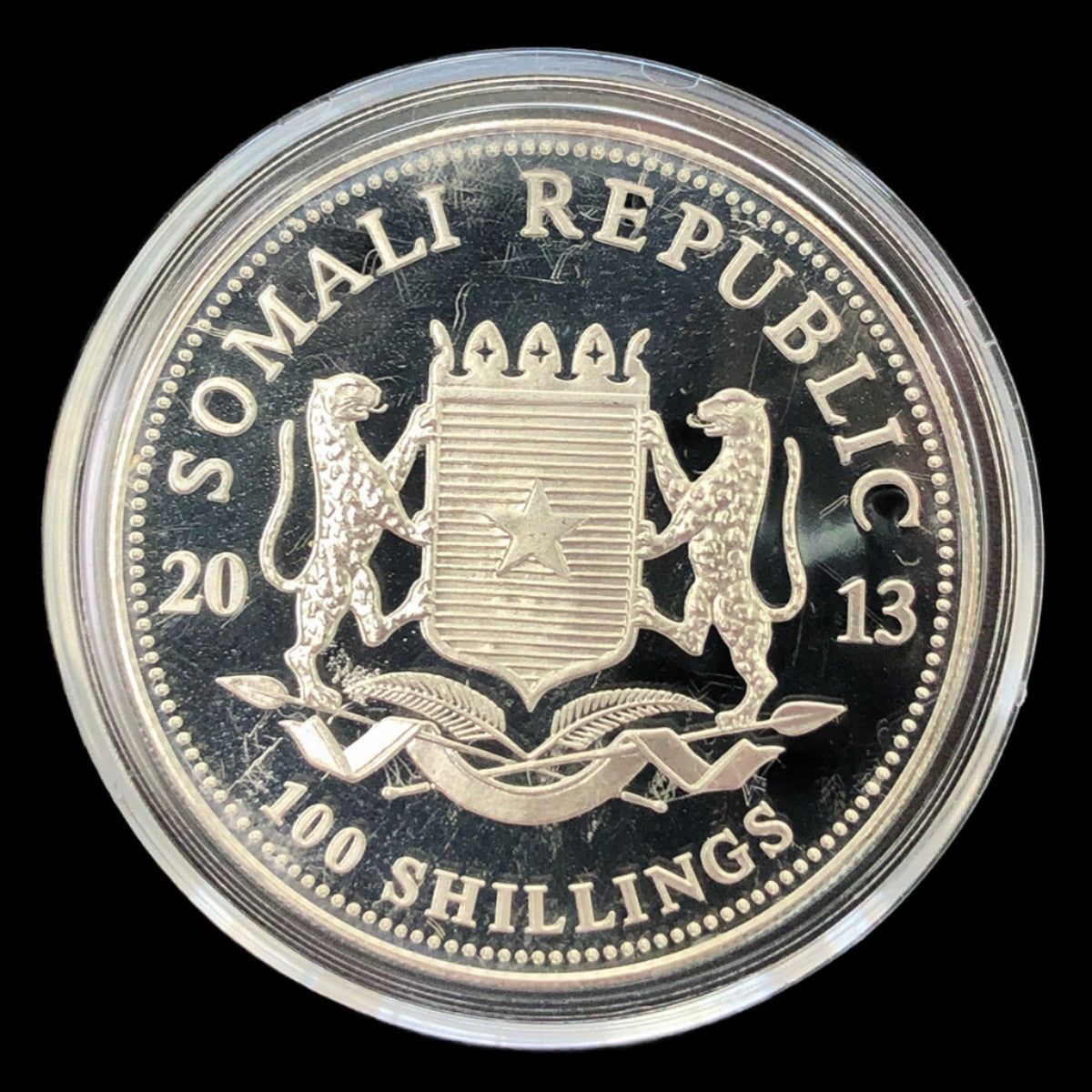 2013 Somalian 1 oz Silver African Elephant (Secondary)