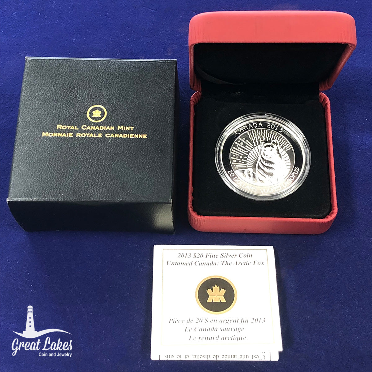 2013 Canadian $20 Silver Artic Fox (With Box & CoA)