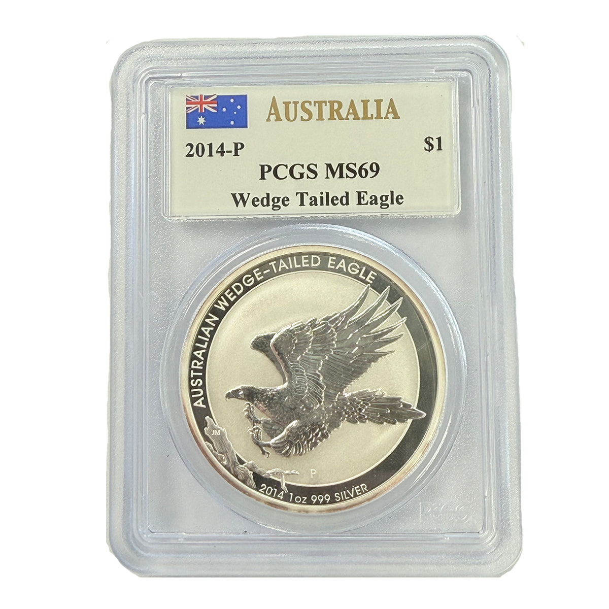 2014-P Australian 1 oz Silver Wedge Tailed Eagle PCGS MS69