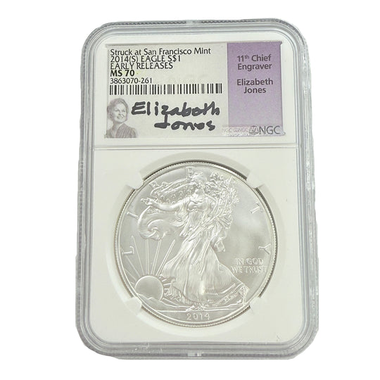 2014-S 1 oz American Silver Eagle NGC MS70 ER