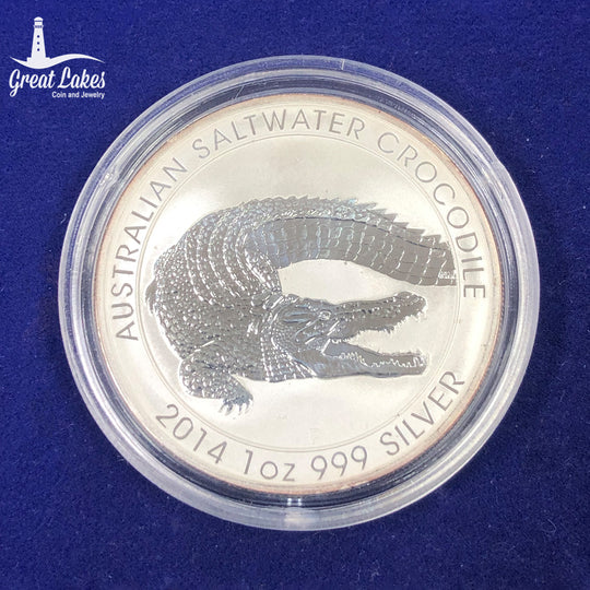2014 Australian Saltwater Crocodile 1 oz Silver (Secondary Market)
