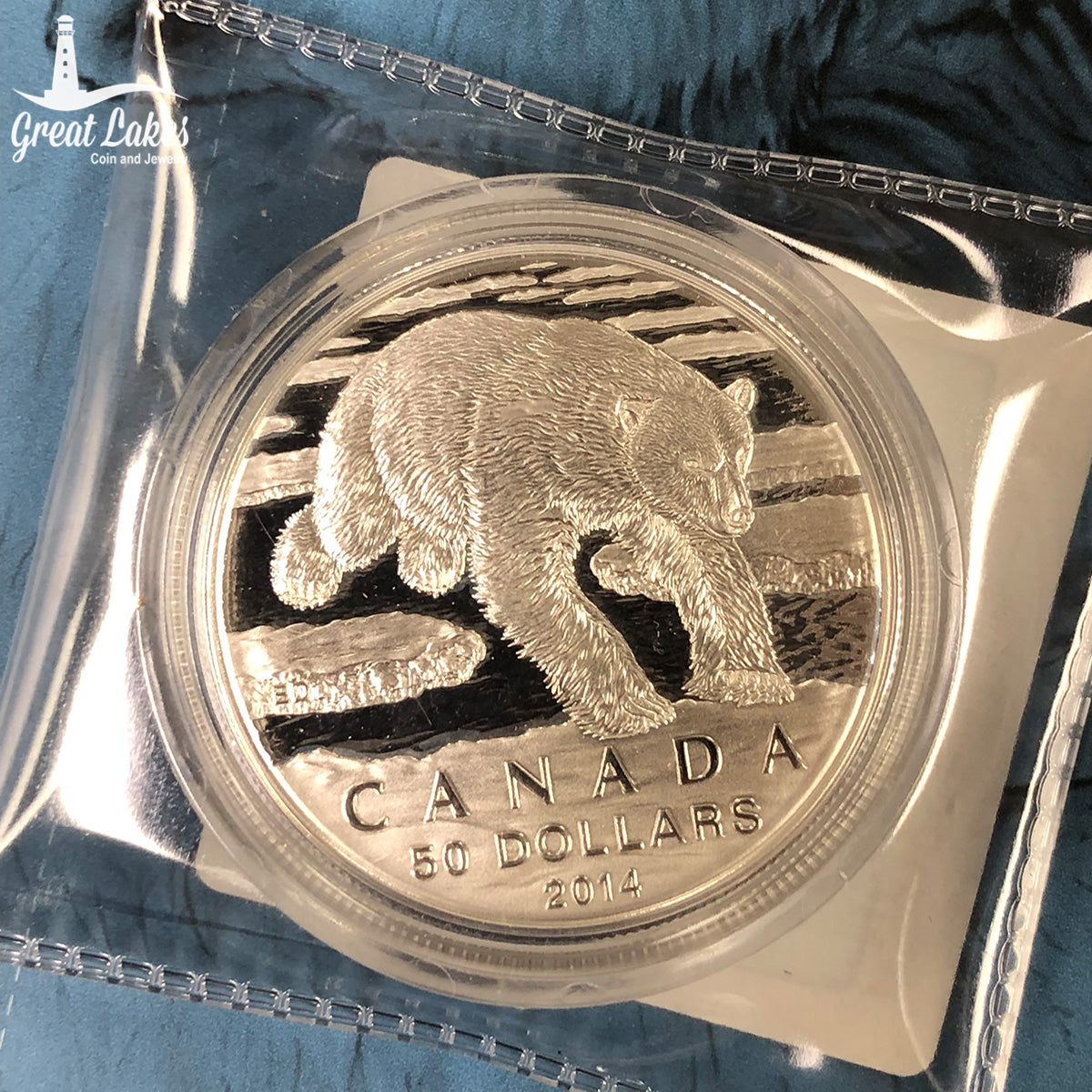 2014 Canadian $50 Silver Polar Bear (With OGP & CoA)