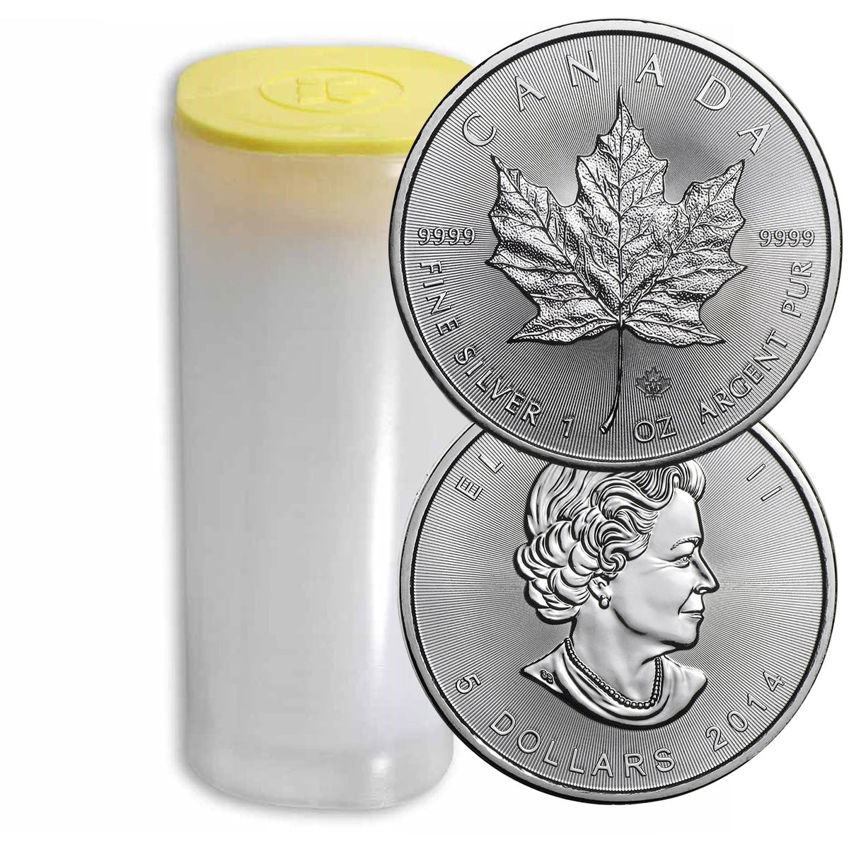 2014 Canadian 1 oz Silver Maple (BU) (Tube)