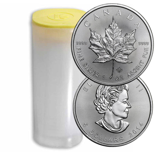 2014 Canadian 1 oz Silver Maple (BU) (Tube)