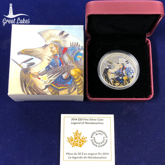 2014 Canadian $20 Silver Legend of Nanoboozhoo (With Box & CoA)