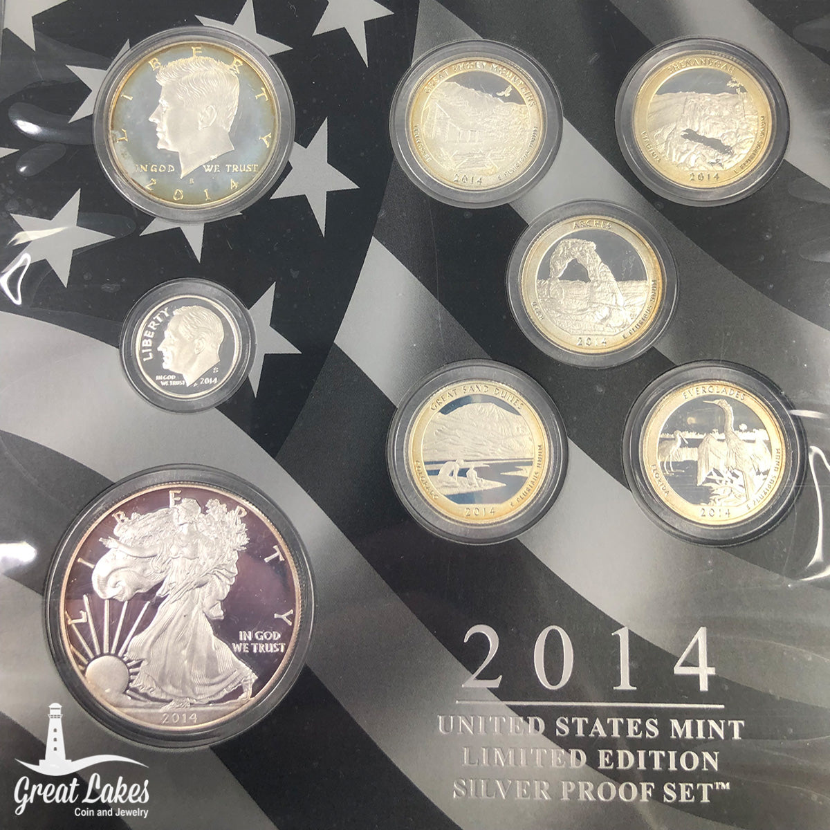 2014 Limited Edition Silver Proof Set (With Box & CoA)