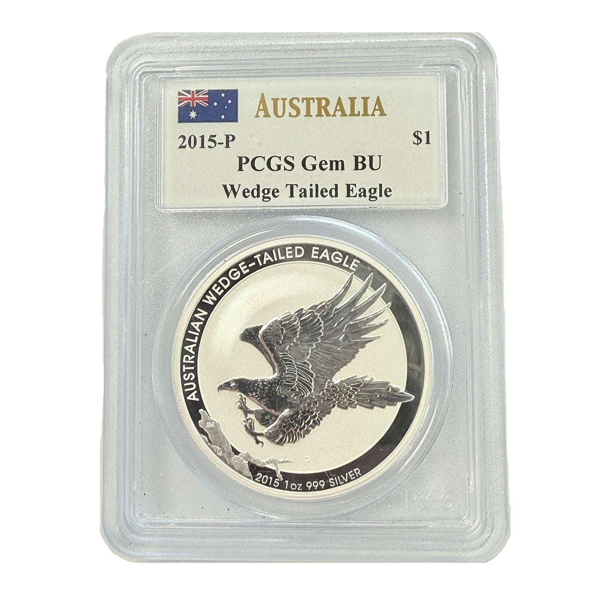 2015-P Australia 1 oz Silver Wedge Tailed Eagle PCGS Gem BU