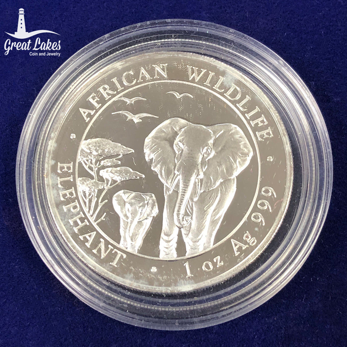 2015 Somalia 1 oz Silver Elephant (Secondary Market)