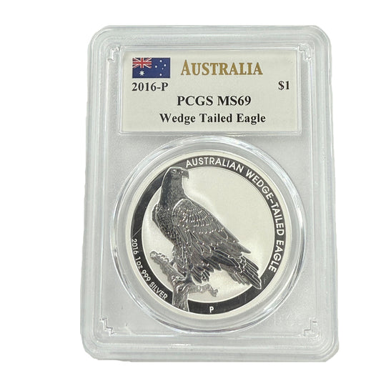 2016-P Australia 1 oz Silver Wedge Tailed Eagle PCGS MS69