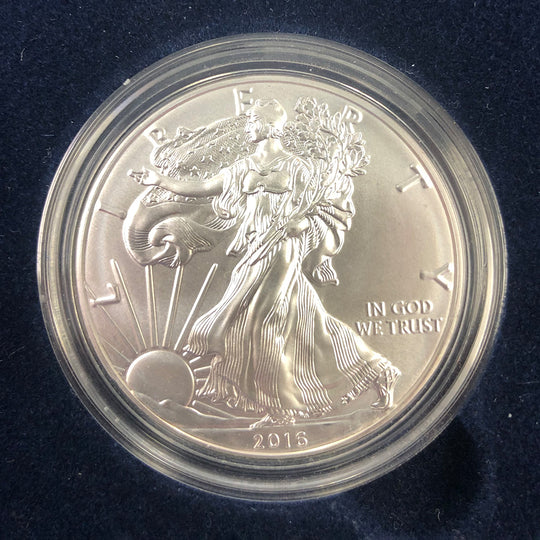 2016-W Burnished American Silver Eagle (With Box But No CoA)