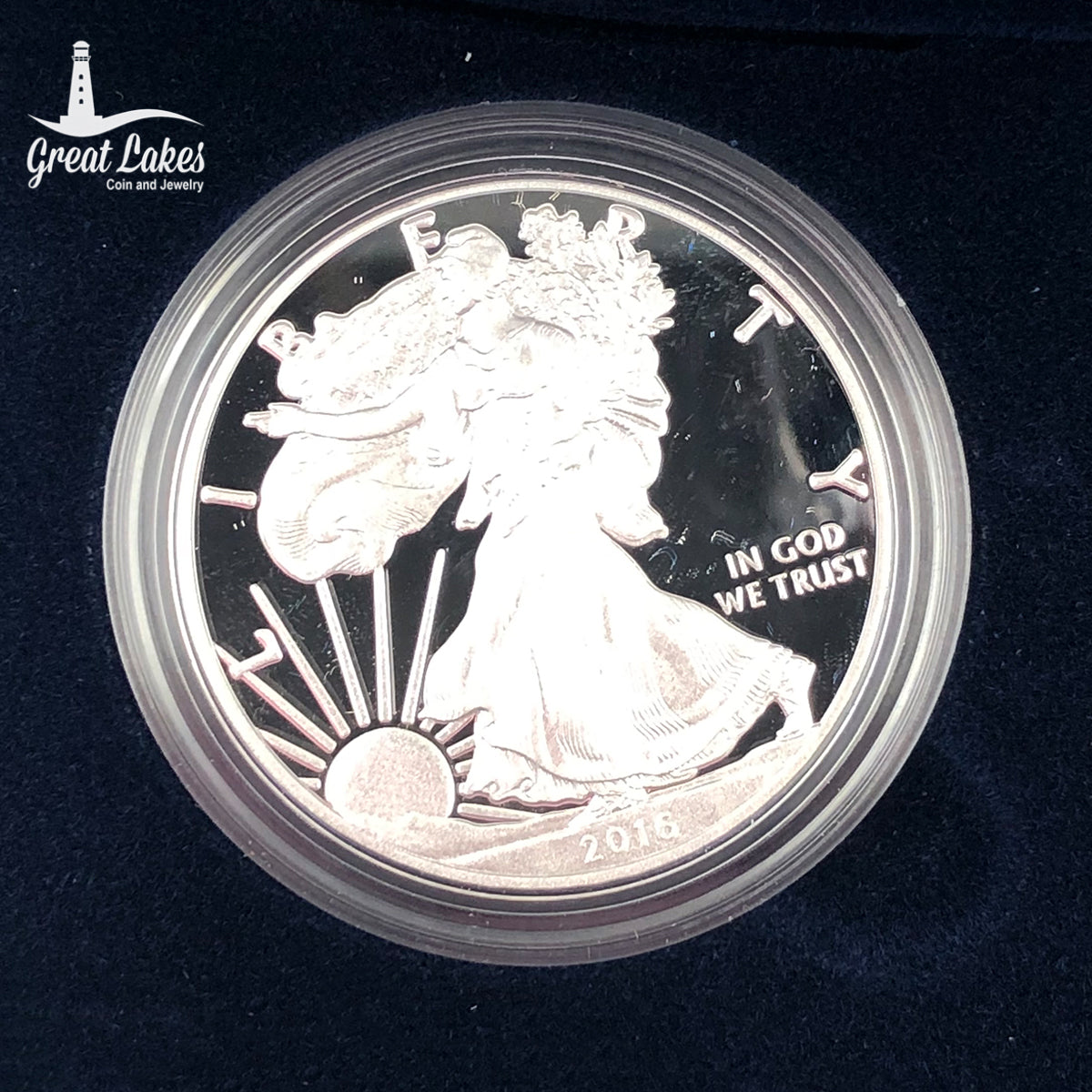 2016-W Proof American Silver Eagle (With Box & CoA)
