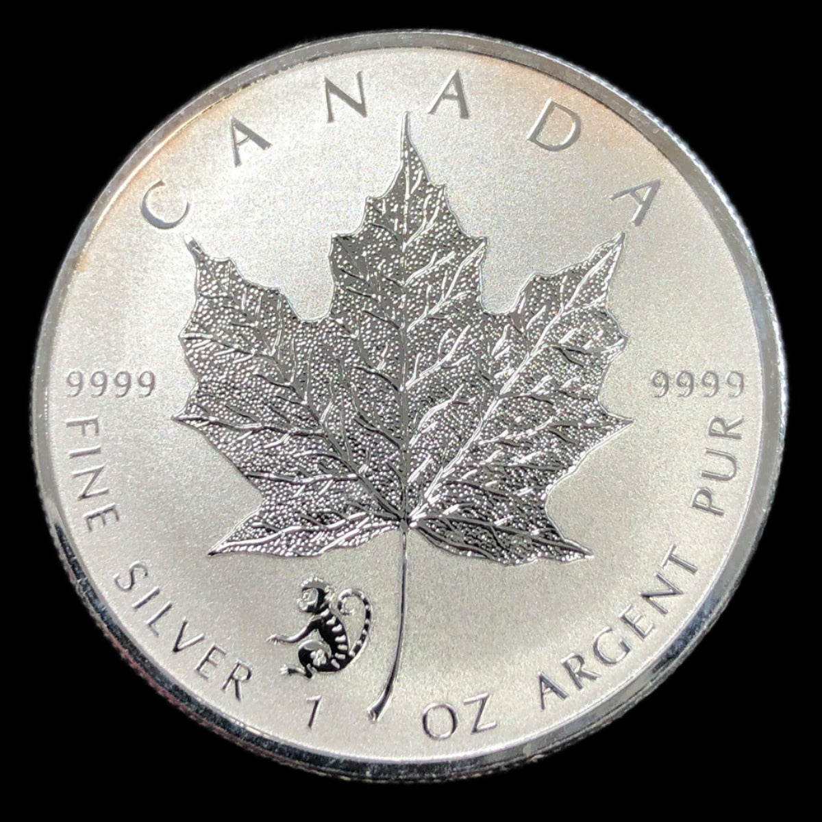 2016 Canadian Reverse Proof 1 oz Silver Maple (With Monkey Privy)