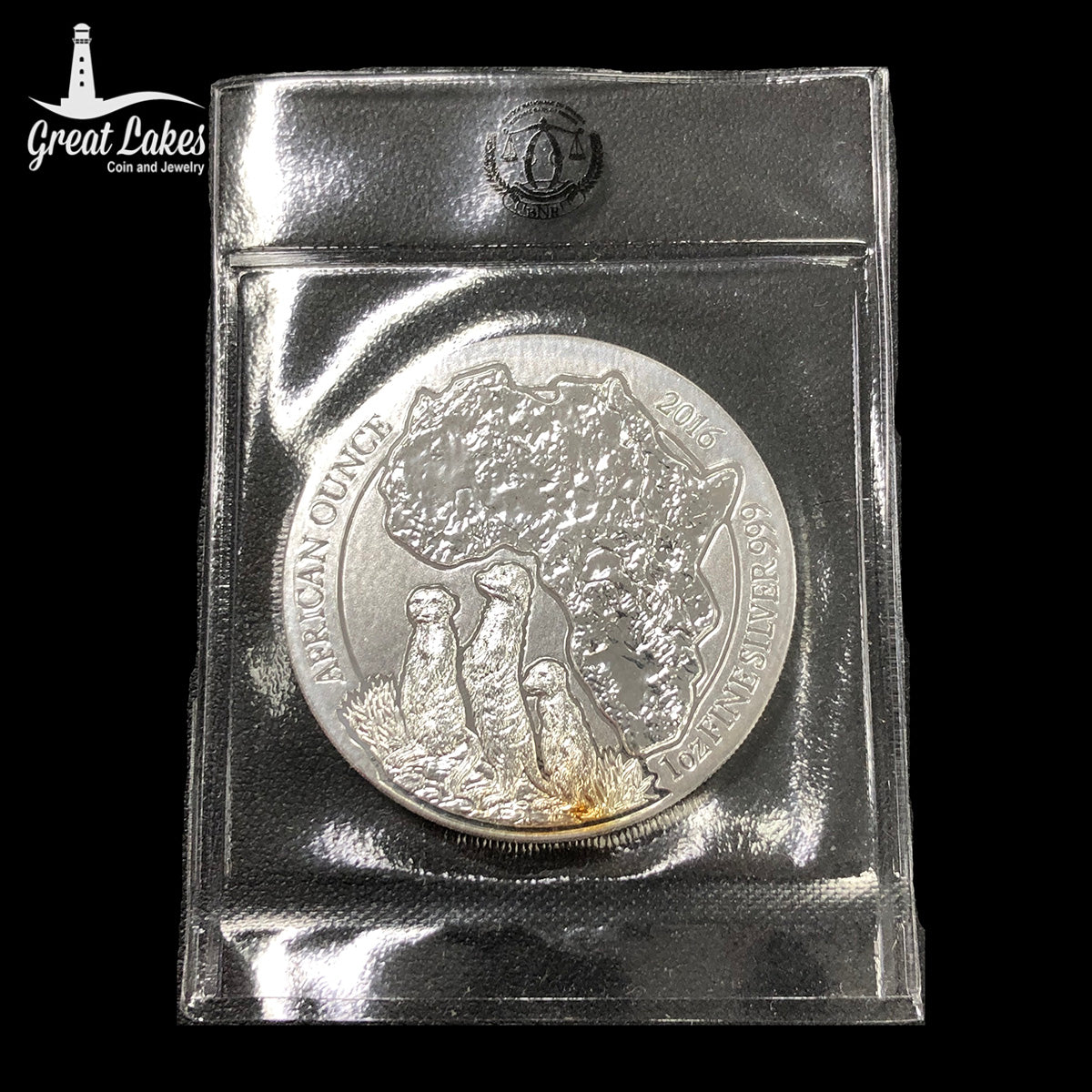 2016 Rwanda 1 oz Silver Meerkat (Secondary Market)