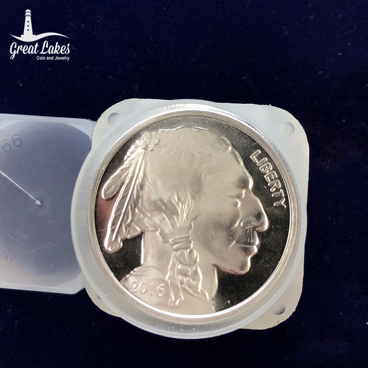 2016 1 oz Silver Buffalo Rounds (Tube)