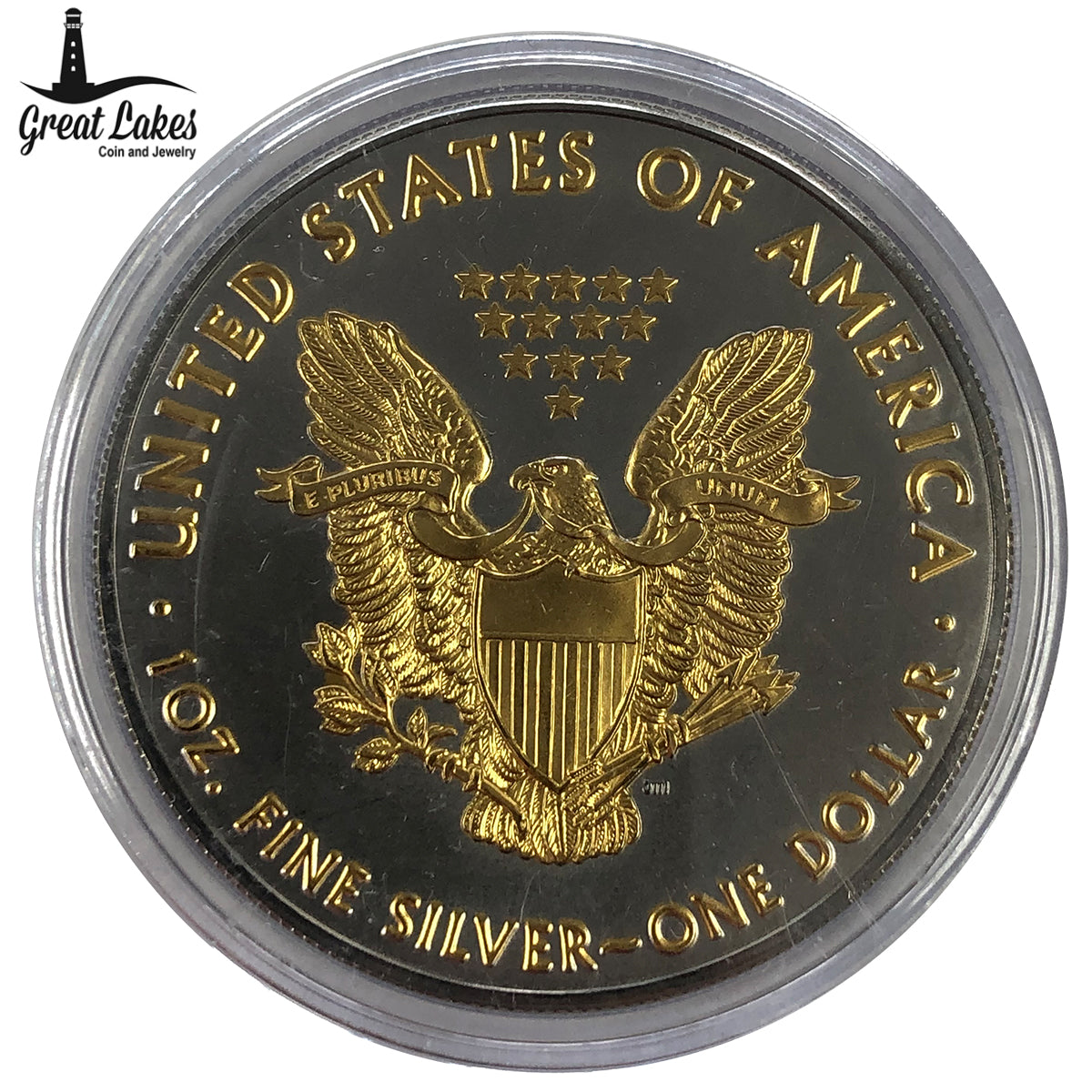 2016 1 oz American Silver Eagle Gilded