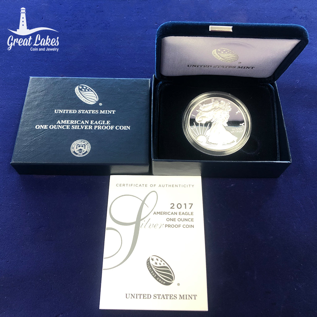 2017-W Proof American Silver Eagle (With Box & CoA)