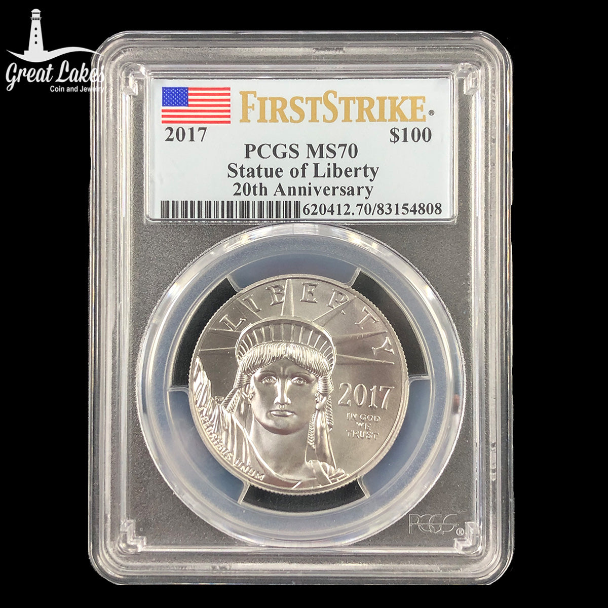 2017 1 oz American Platinum Eagle PCGS MS70 FS