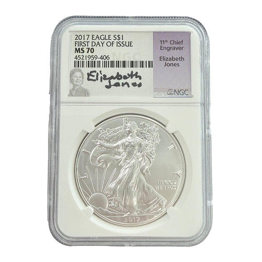 2017 1 oz American Silver Eagle NGC MS70 FDOI