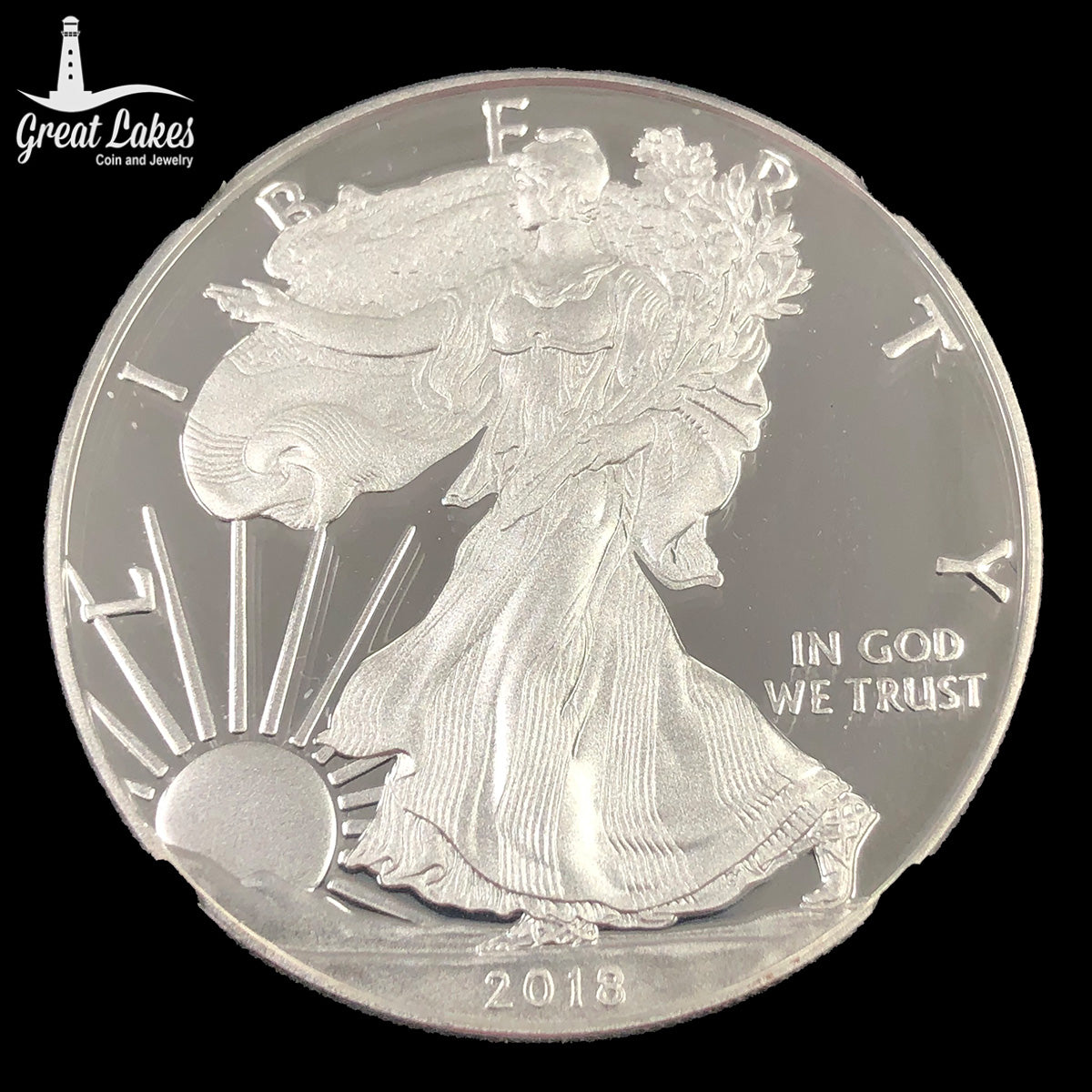 2018 W $1 American Silver Eagle NGC PF70 Ultra Cameo