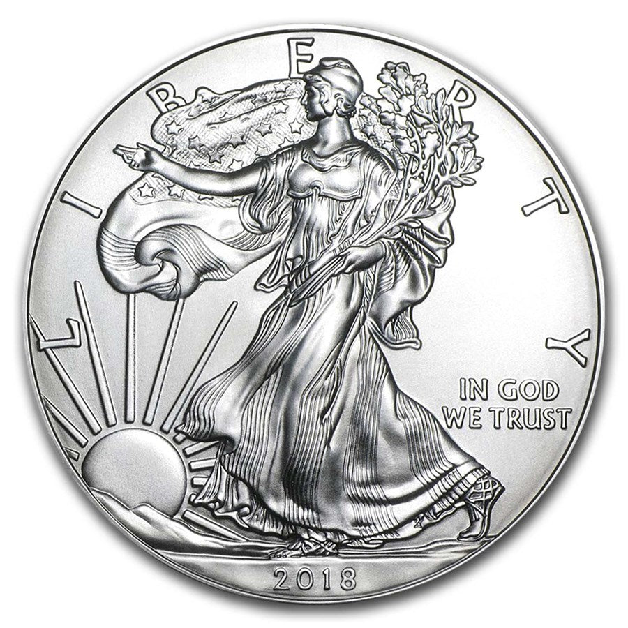 Tube of 2018 1 oz American Silver Eagles (BU)