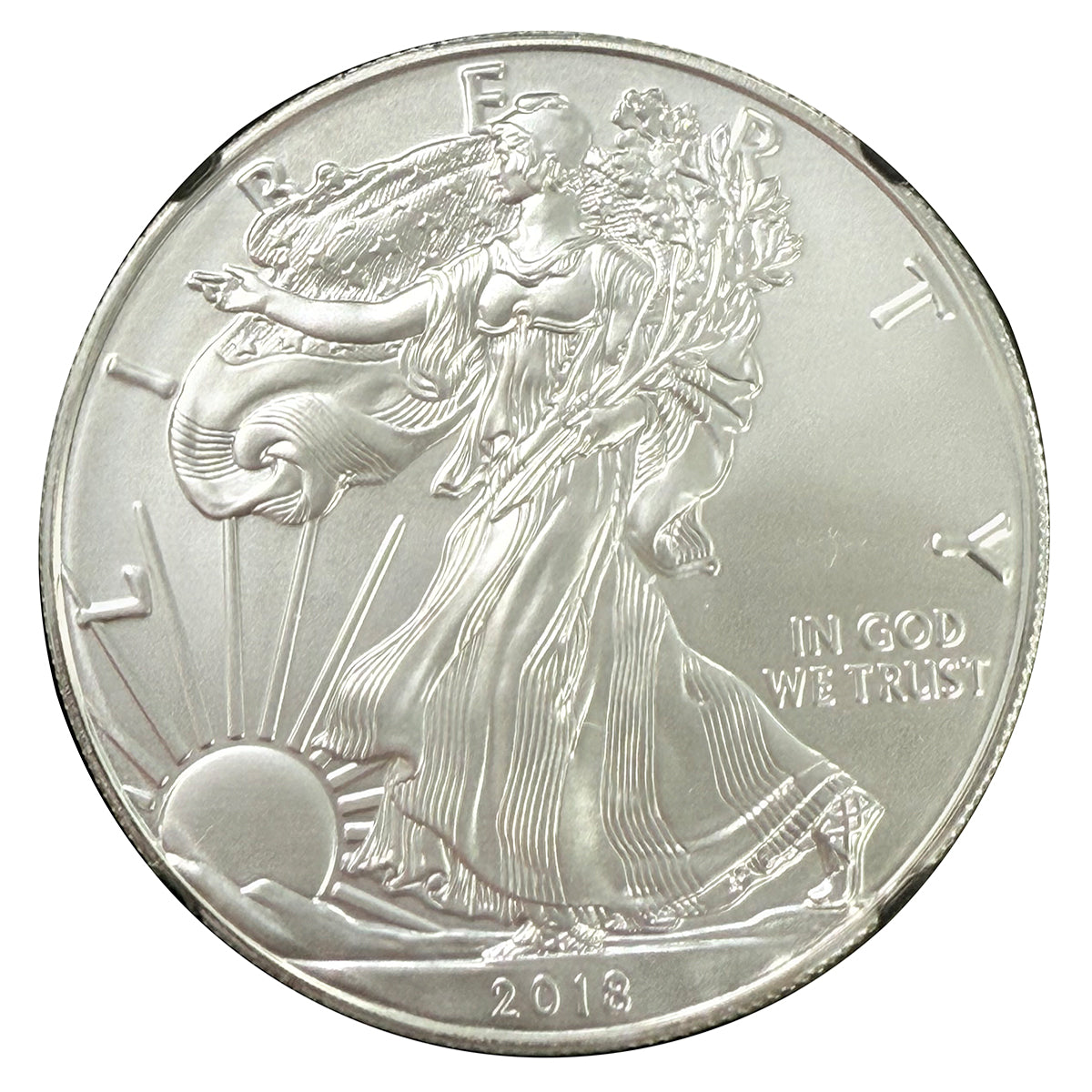 2018 1 oz American Silver Eagle NGC MS70 FDoI
