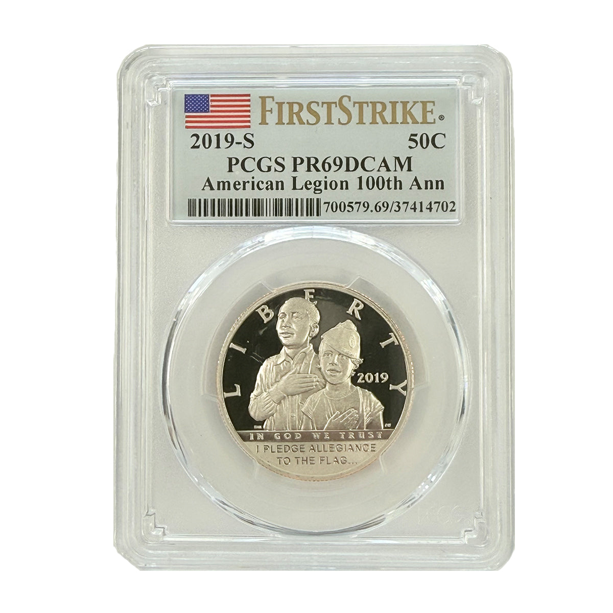 2019-D 50c American Legion 100th Anniversary Half Dollar PCGS PR69 DCAM