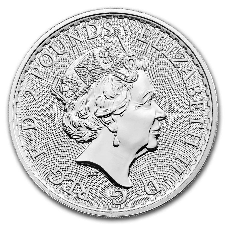 Tube of 2019 British 1 oz Silver Britannias