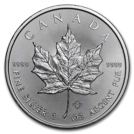 2019 Canadian 1 oz Silver Maples (BU) (Tube)