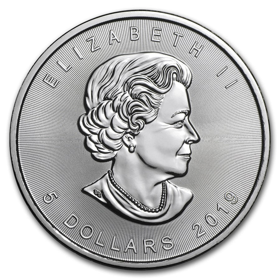 2019 Canadian 1 oz Silver Maples (BU) (Tube)