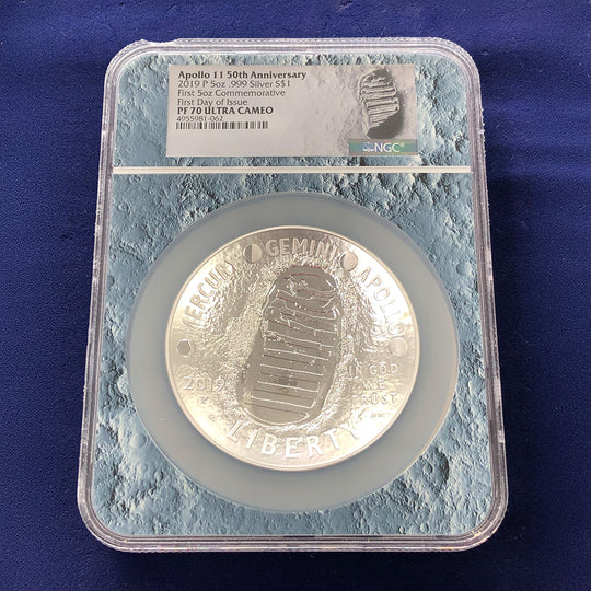 2019-P Apollo 11 50th Anniversary 5 oz Silver Coin NGC PF70 FDOI
