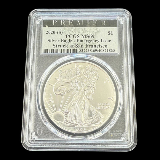 2020-S 1 oz American Silver Eagle PCGS MS69 Emergency Issue