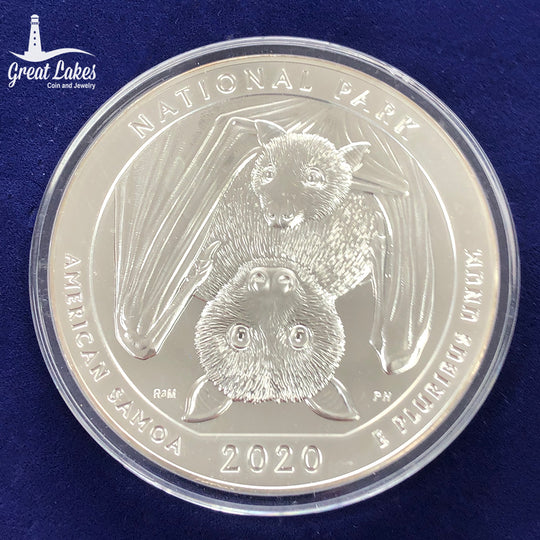 2020 5 oz Silver America the Beautiful National Park of American Samoa