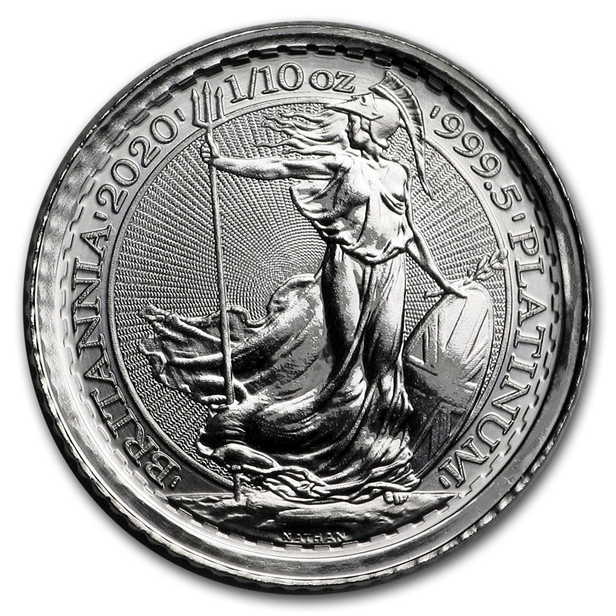 2020 British 1/10 oz Platinum Britannia (BU)