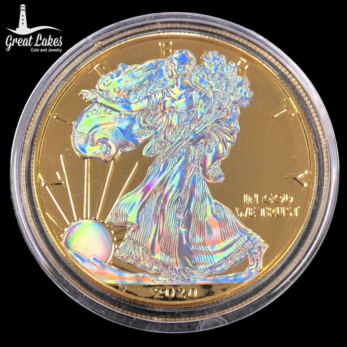 2020 1 oz American Silver Eagle Hologram (In Cap)