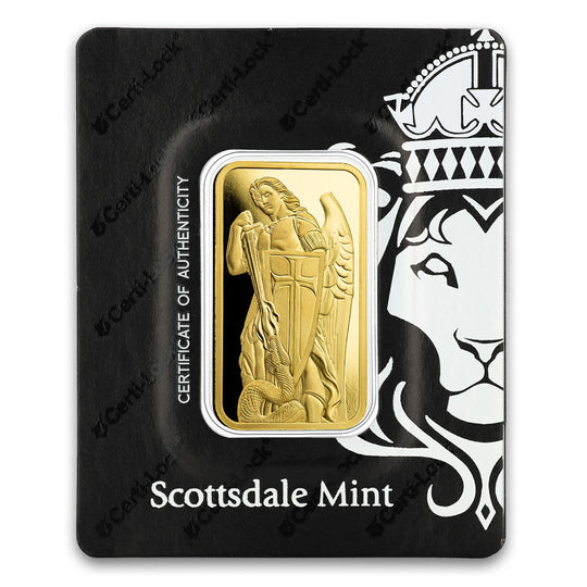 Scottsdale Mint PAMP Archangel Michael 1 oz Gold Bar (Secondary Market)