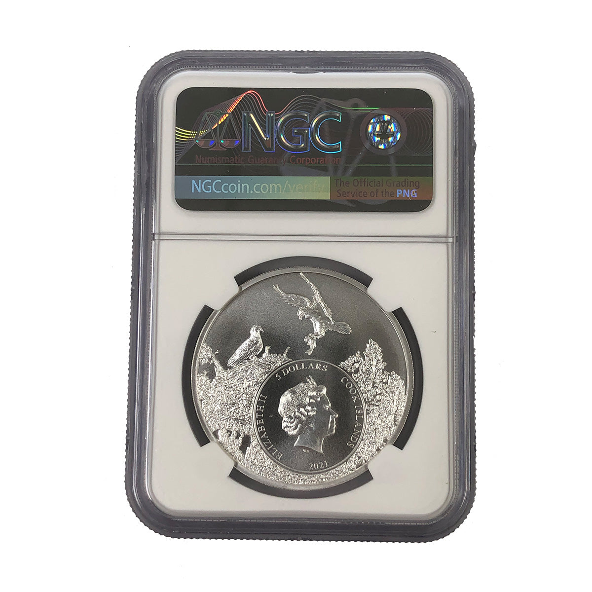 2021 Cook Island 1 oz Silver Alabama Yellowhammer NGC MS70