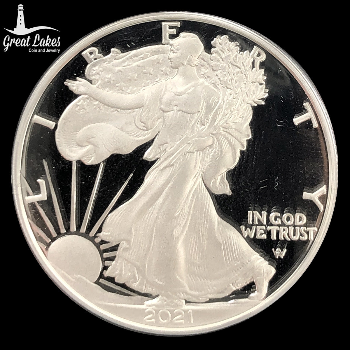 2021-S Type 2 $1 American Silver Eagle PCGS PR70 DCAM Early Issue