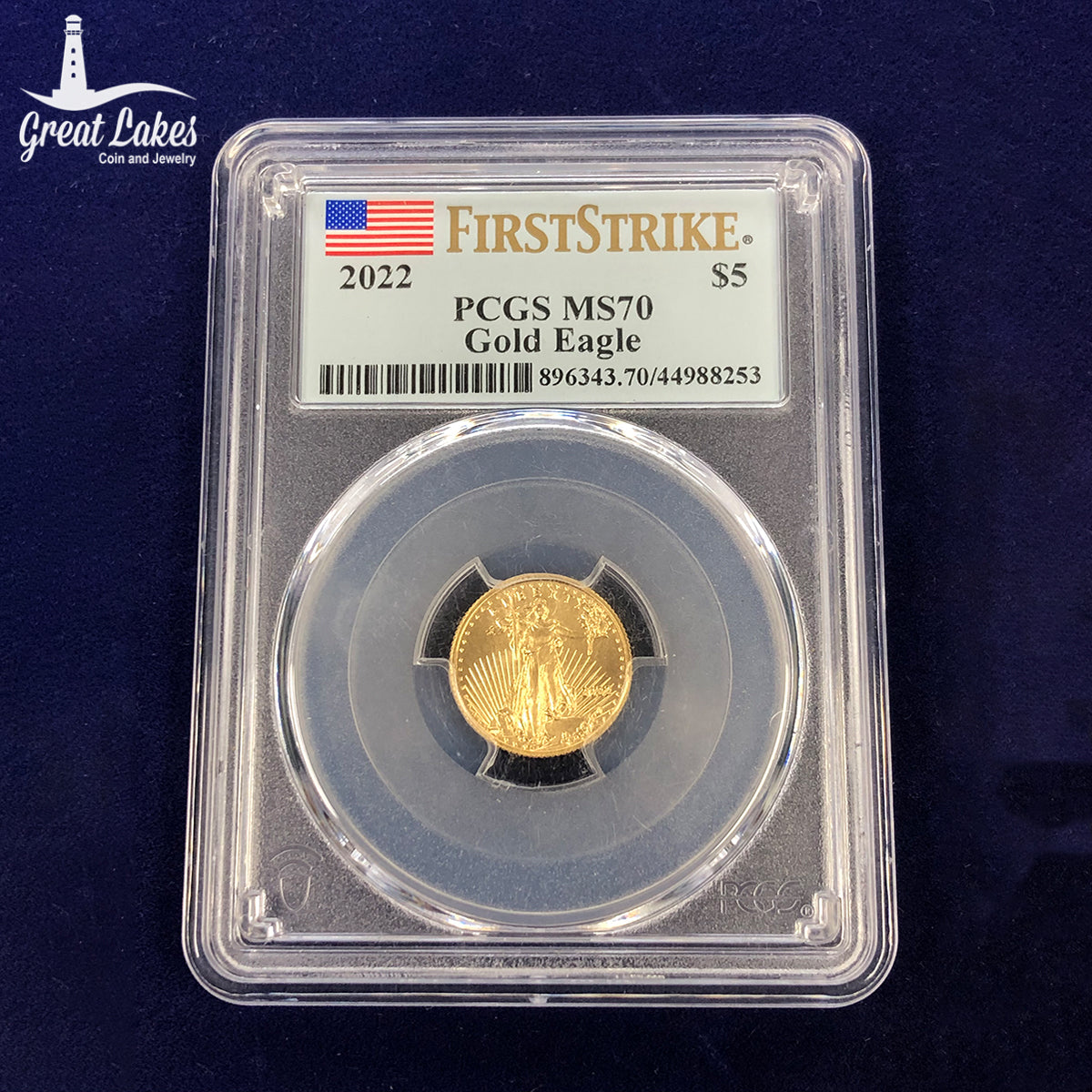 2022 $5 American Gold Eagle PCGS MS70 FS