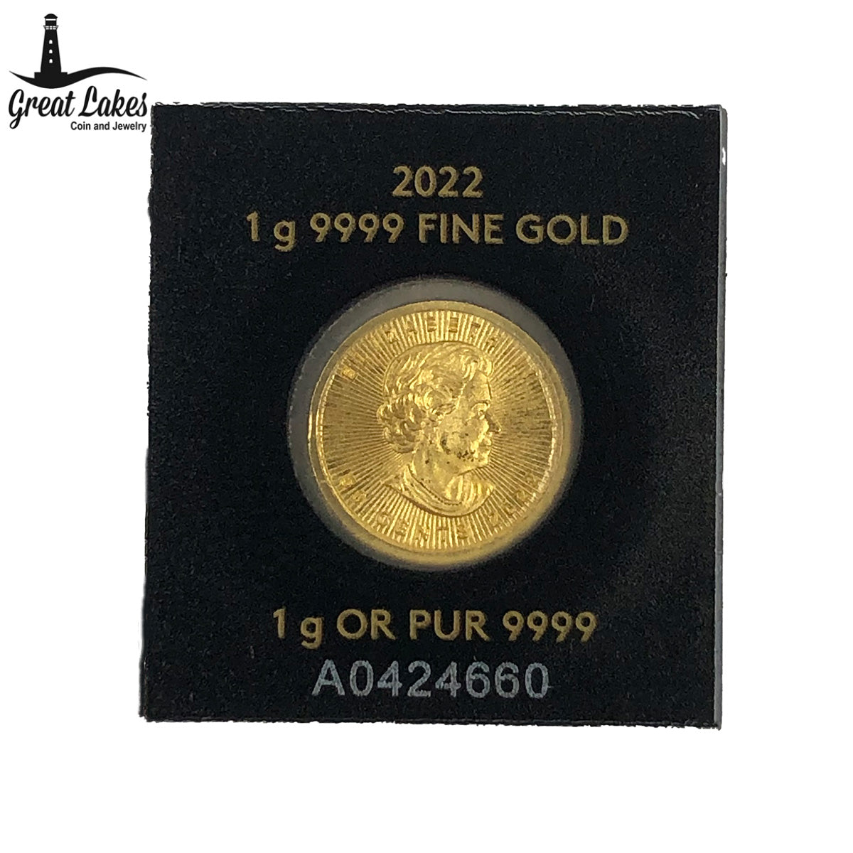 2022 1 g Gold Maple Leaf Maplegram (Secondary Market)