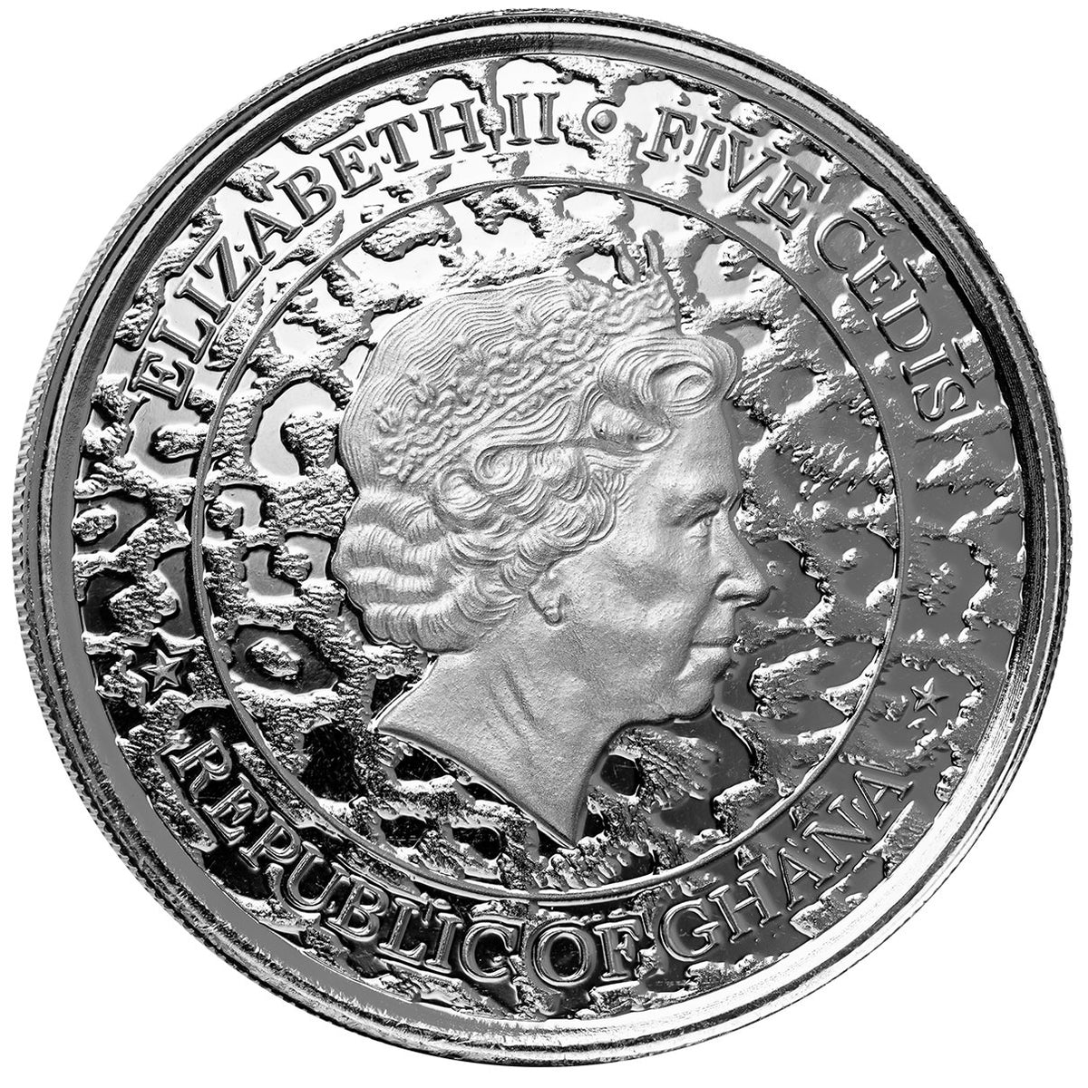 Scottsdale Mint 2022 Ghana African Leopard 1 oz Silver Coin