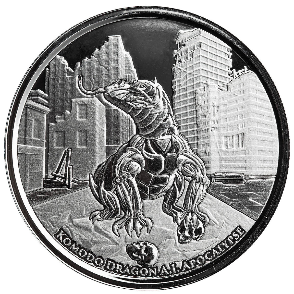 Scottsdale Mint 2022 Komodo Dragon A.I. Apocalypse 1 oz Silver Coin