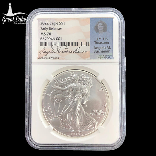 2022 $1 American Silver Eagle NGC MS70 Early Release