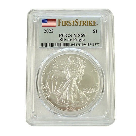 2022 1 oz American Silver Eagle PCGS MS69 FS