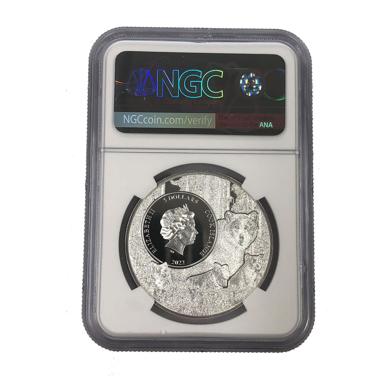 2022 Cook Island 1 oz Silver Iowa Bullfrog NGC MS70